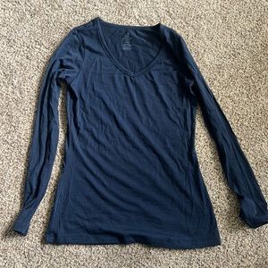 Navy Long sleeve Woolx Merino Top